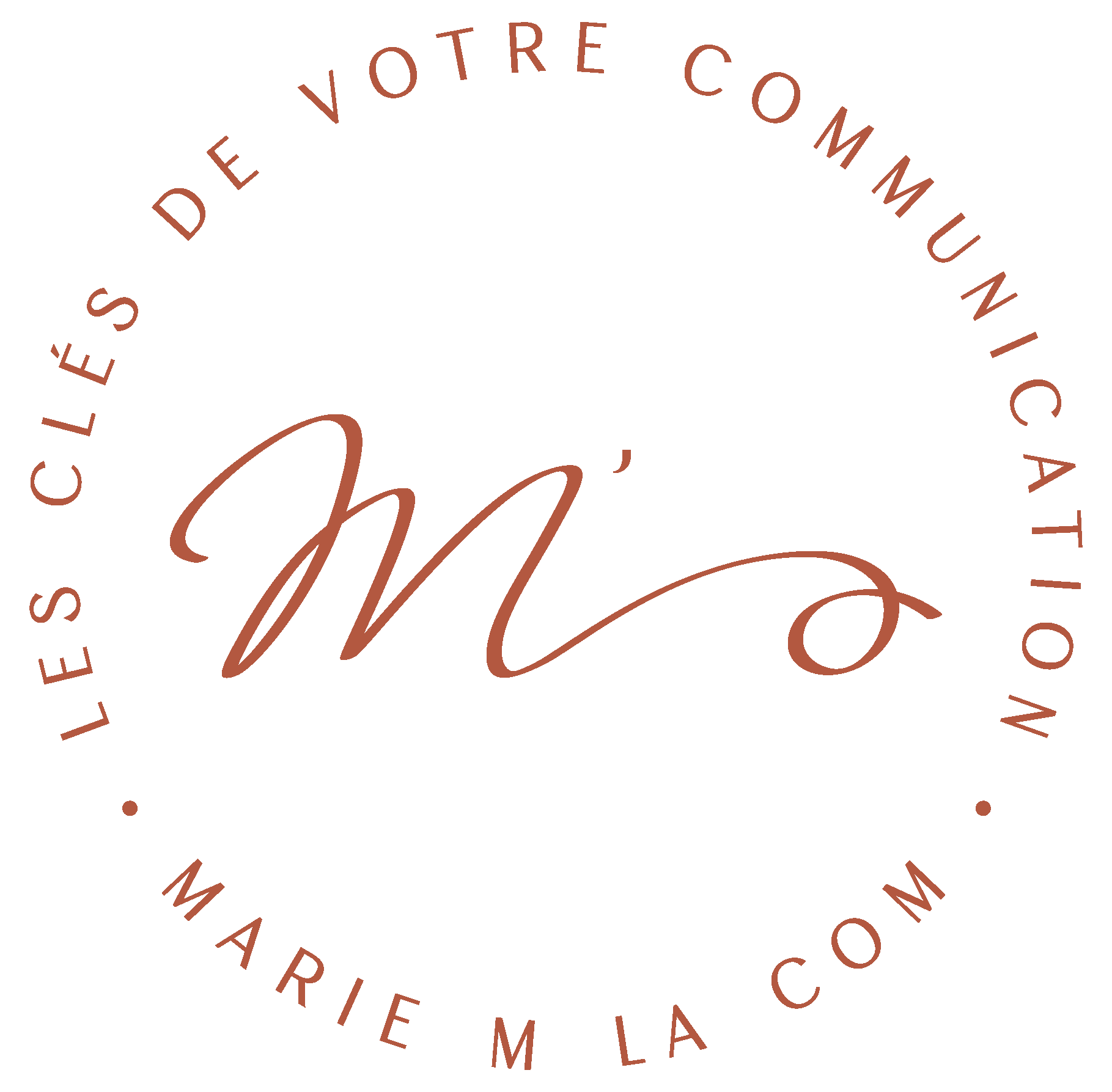 Logo de Marie M la Com’ – Expertise et accompagnement en communication sur-mesure